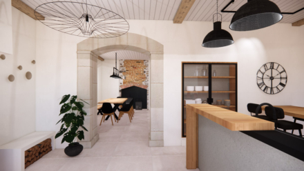 Décoration intérieure d'une maison authentique du Pays-Basque par l'agence ID'Harmonies- Marion PIRAUBE