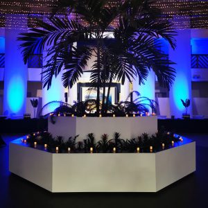 Event designer pour évènement professionnel ambiance bleu hôtel Anglet