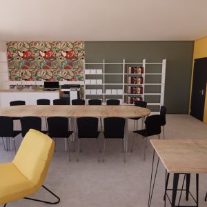 Décoration intérieure pour professionnel lieu public école à Bidart par l'agence ID'Harmonies - Marion PIRAUBE