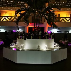 Décoration évènementielle réveillon nouvel an dans un hôtel à Anglet par Marion PIRAUBE