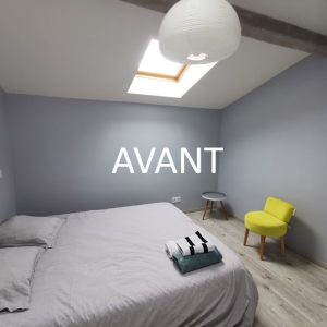 Décoration intérieure, chambre parentale avant le projet par l'agence ID'Harmonies Marion PIRAUBE