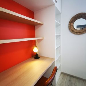 Décoration intérieure, couleur peps bureau à Biarritz, par l'agence ID'Harmonies Marion PIRAUBE