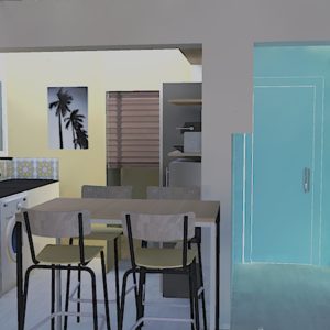 Photoréalisme projet conception décoration intérieur bord de mer dans les Landes